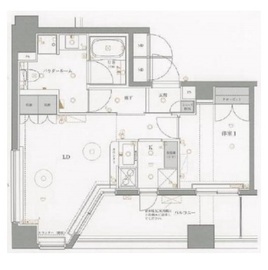 パークレーン渋谷本町 8階 間取り図