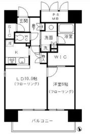 フォンテーヌ芝浦 1401 間取り図