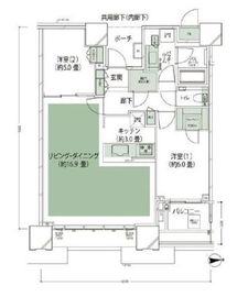 ドゥ・トゥール 43階 間取り図