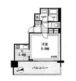 新宿グランドプラザ 9階 間取り図