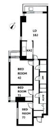 六番町ガーデン 7階 間取り図