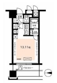 ラ・トゥール新宿 1007 間取り図