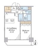 ガーラ・プレシャス渋谷六本木通り 14階 間取り図