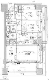 プレミスト北品川 8階 間取り図