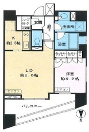 プライア渋谷 17階 間取り図