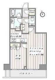 ザ・パークハウス新宿タワー 10階 間取り図