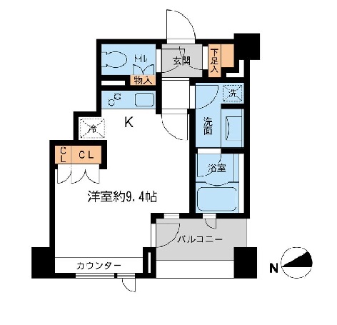 ラフィネジュ学芸大学 603 間取り図