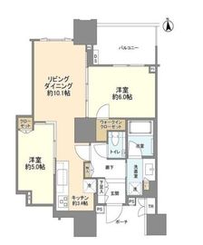 ドゥ・トゥール 30階 間取り図