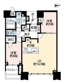 ドゥ・トゥール 31階 間取り図