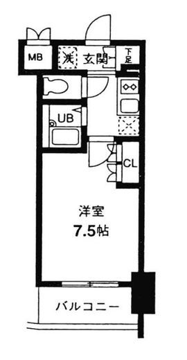 レジディア幡ヶ谷 402 間取り図