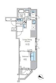 パークアクシス小伝馬町 304 間取り図