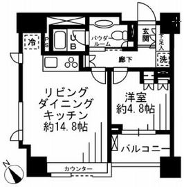 レジディア勝どき 603 間取り図