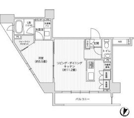 レジディア笹塚2 709 間取り図
