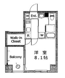 クレヴィスタ門前仲町グラン 3階 間取り図