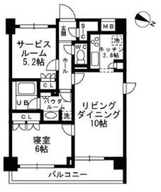 シャンピアグランデ深沢 415 間取り図