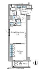 パークアクシス秋葉原 402 間取り図