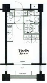 コンフォリア麻布十番 704 間取り図