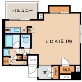 ナーベルお茶の水 1006 間取り図