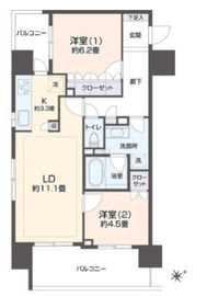 リエトコート浅草橋 1102 間取り図