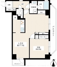カスタリア原宿 501 間取り図