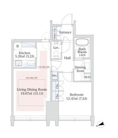 ラ・トゥール新宿グランド 1802 間取り図