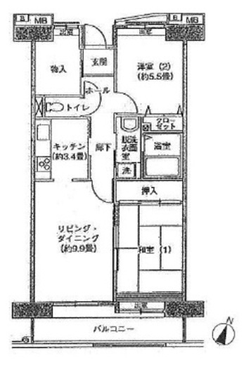 アクティ目黒駅前 1棟 420 間取り図