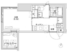 グランディオール広尾テラス 1201 間取り図