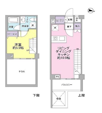 サンピエス桜新町 105 間取り図