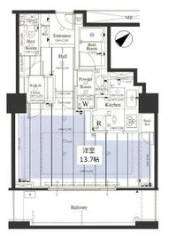 ザ・タワーグランディア 4階 間取り図