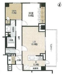 ブランズ碑文谷 3階 間取り図