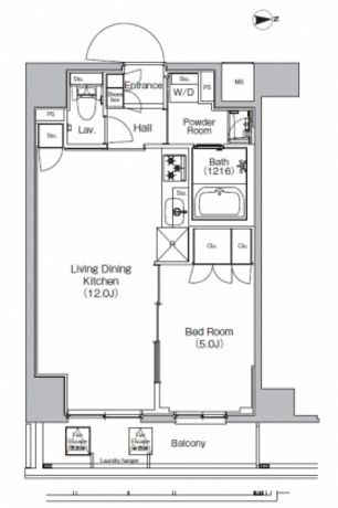 プラウドフラット外神田 401 間取り図