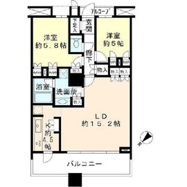 ブリリアマーレ有明 13階 間取り図