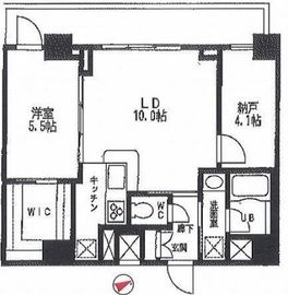 カスタリア門前仲町2 1006 間取り図