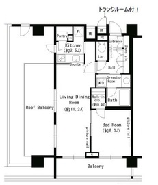 パークアクシス学芸大学 701 間取り図