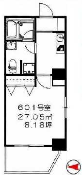 アマヴェル恵比寿 6階 間取り図