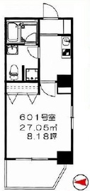 アマヴェル恵比寿 6階 間取り図