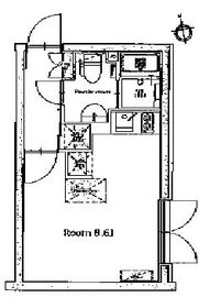 アレーロ西早稲田 206 間取り図