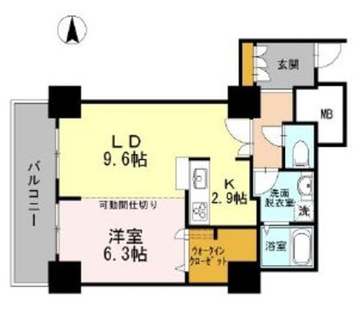 品川シーサイドビュータワー1 1314 間取り図