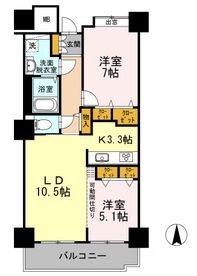品川シーサイドビュータワー1 2511 間取り図