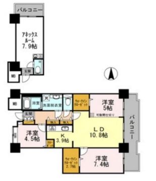 品川シーサイドビュータワー1 1704 間取り図