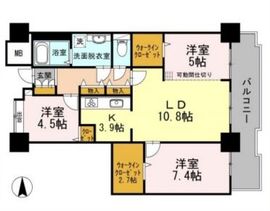 品川シーサイドビュータワー1 1804 間取り図