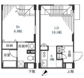 KDXレジデンス自由が丘 410 間取り図