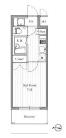 フィットエル森下 1002 間取り図