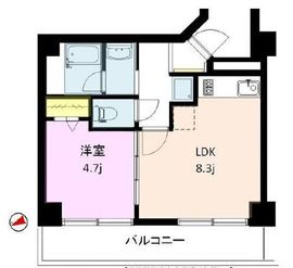 西新宿フォレストアネックス 305 間取り図
