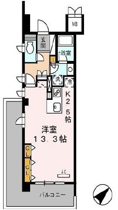 ロイヤルパークス豊洲 637 間取り図