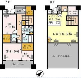 ロイヤルパークス豊洲 711 間取り図