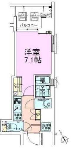 門前仲町レジデンス参番館 1206 間取り図