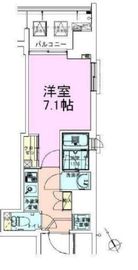 門前仲町レジデンス参番館 1206 間取り図