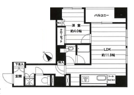 パークリュクス銀座mono 8階 間取り図