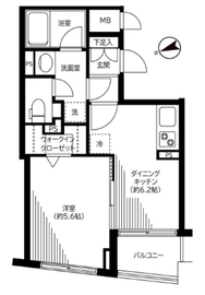 銀座レジデンス伍番館 607 間取り図